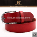 2015 Latest direct design elegant red leather women belts